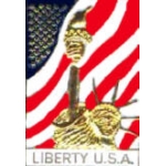 STATUE OF LIBERTY USA UNITED STATES FLAG PIN